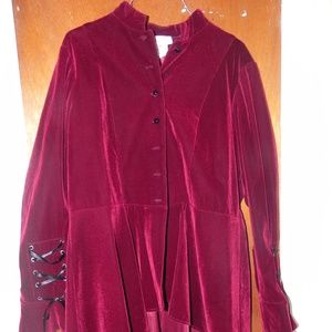 Red Velvet Theater Costume Jacket